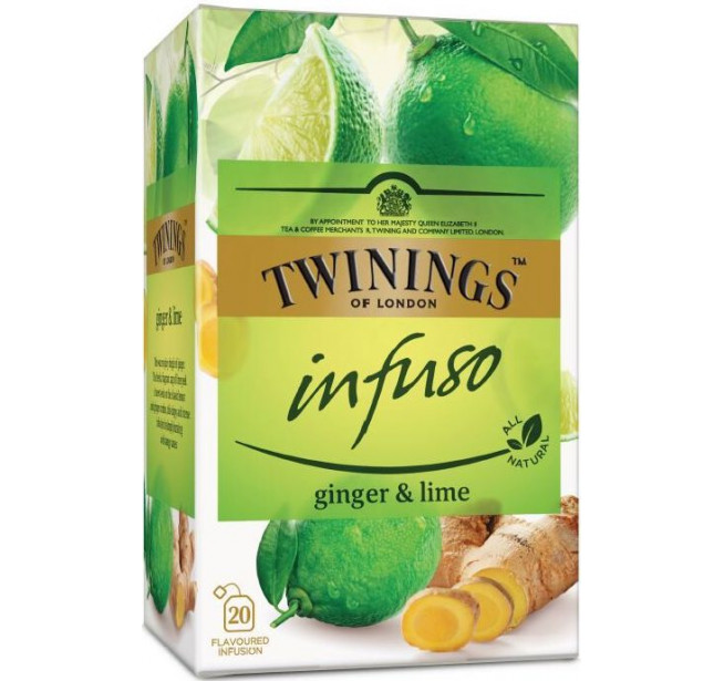 Ceai Twinings Infuzie Ghimbir si Lime 20 Pliculete